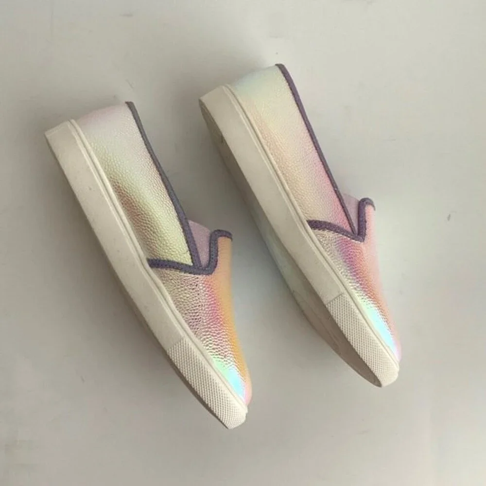 Wonder Nation Iridescent Slip-on Loafers Girls 2